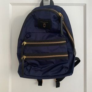 Marc Jacobs Nylon Biker Backpack in Navy Blue